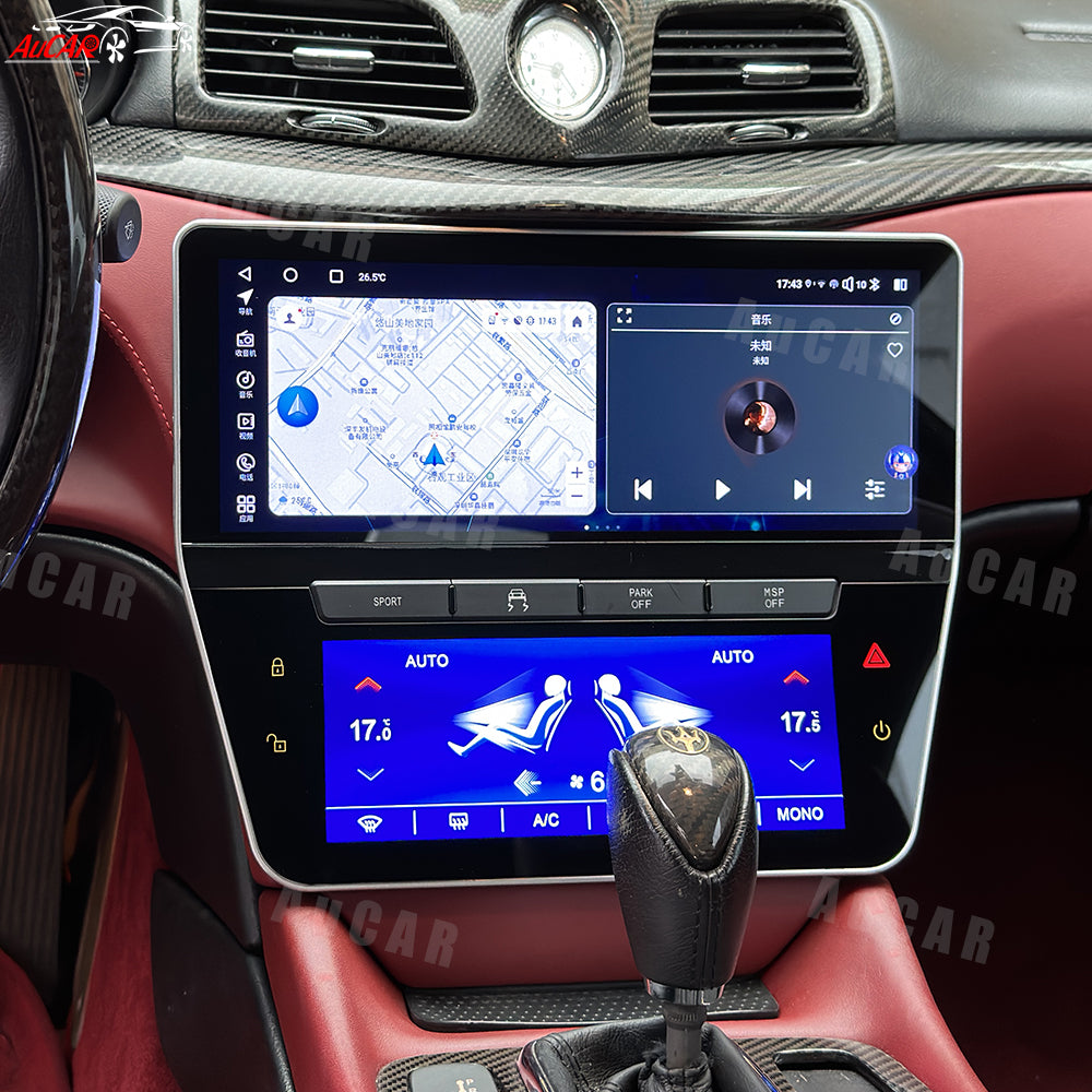 12.3" Touchscreen 1:1 NEW-Full Dash Style Multimedia Stereo and Climate Control for Maserati GranTurismo GT/GC 2007-2017