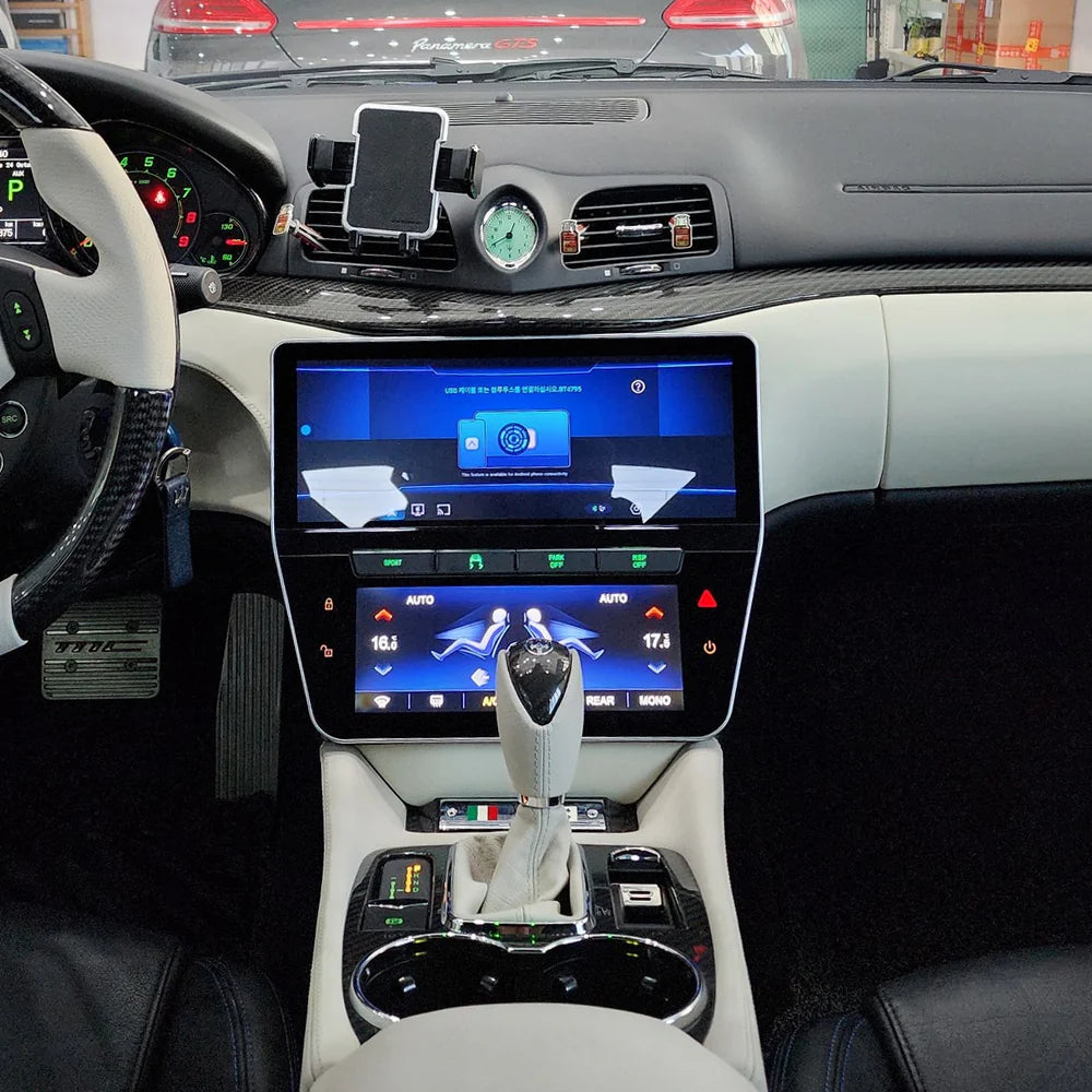 12.3" Touchscreen 1:1 NEW-Full Dash Style Multimedia Stereo and Climate Control for Maserati GranTurismo GT/GC 2007-2017