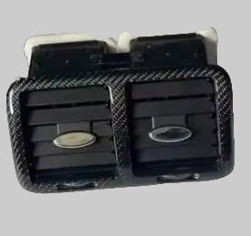 Car rear AC vent with carbon fiber texture