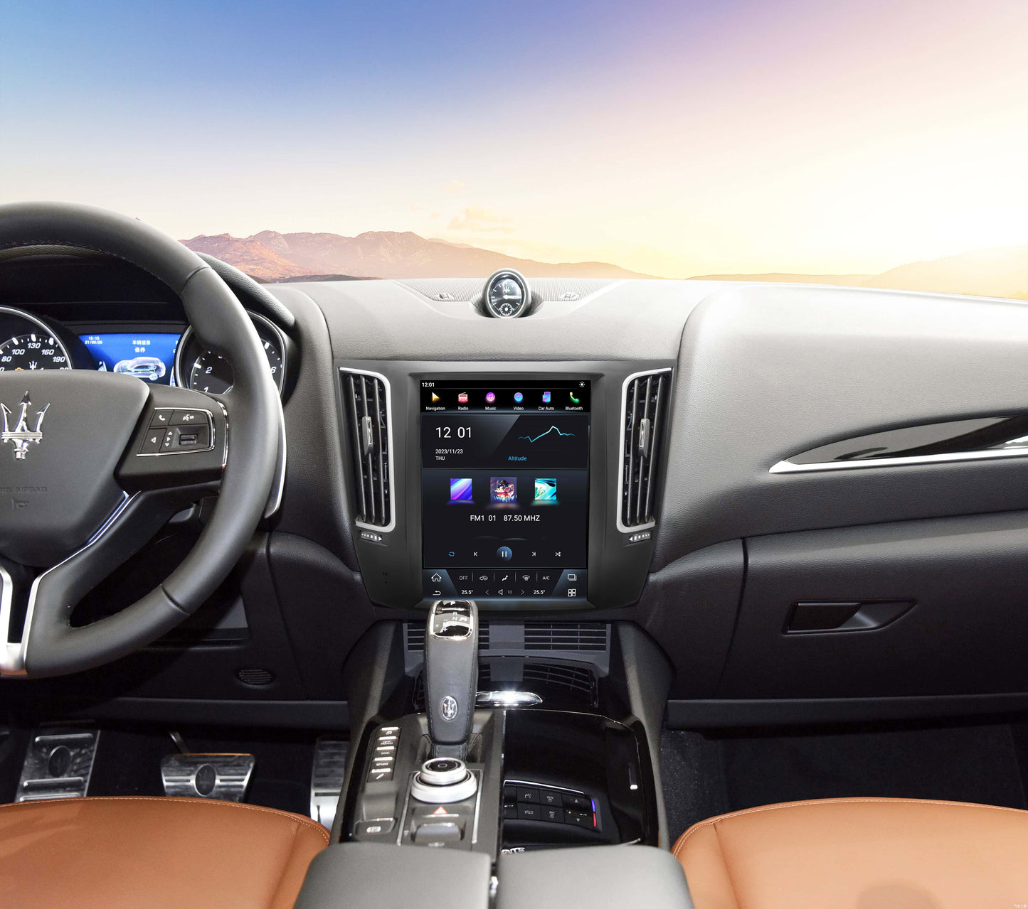 Tesla style 9.7" Screen Android Head Unit for Maserati Levante 2015-2022