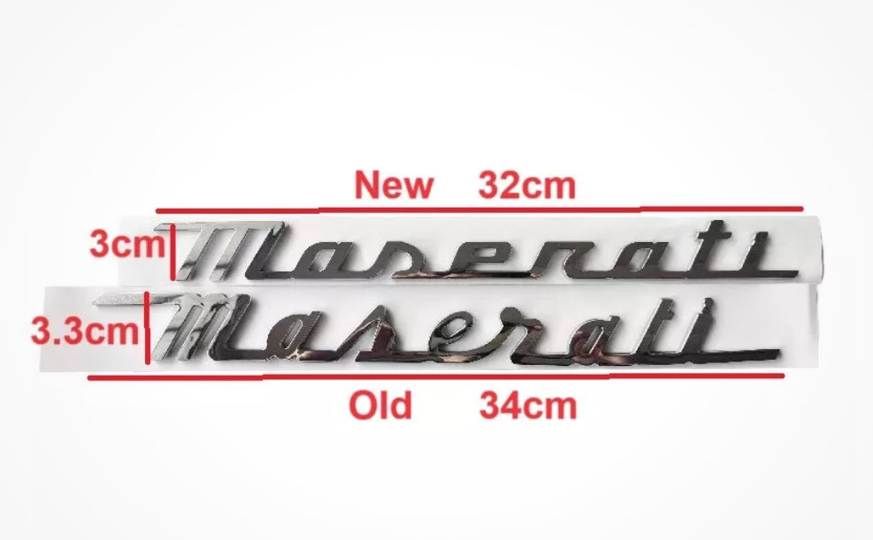 Maserati Rear Trunk Boot Badge Emblem