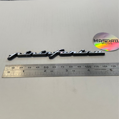 Pininfarina Badge Emblem - Alloy Edition (125mm)