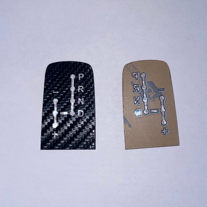 Two small rectangular samples on a white background