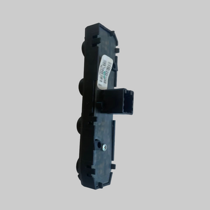 Black mechanical component on a white background
