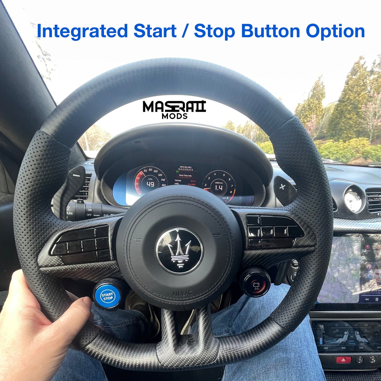 NEW 2025 Style Steering Wheel for Maserati GranTurismo & GranCabrio 2008-2019