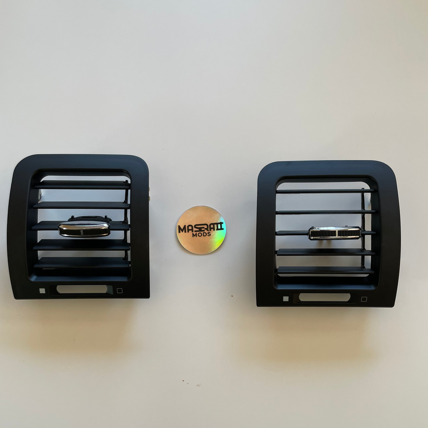 Clock Bezel & Vents Set in Matte Black for Maserati GranTurismo GranCabrio