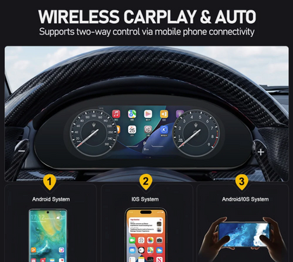NEW! 6th Generation Instrument Cluster for 2007-19 Maserati GranTurismo GranCabrio with Apple CarPlay