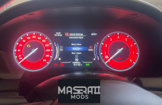 NEW! 6th Generation Instrument Cluster for 2007-19 Maserati GranTurismo GranCabrio with Apple CarPlay