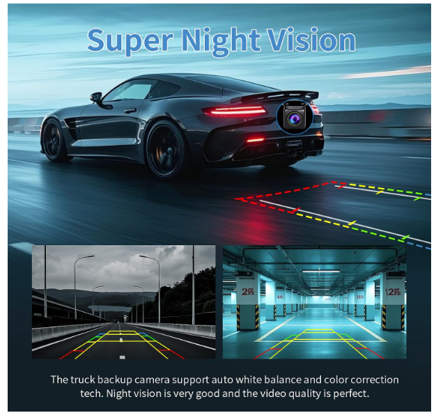 Backup Camera 1080P Compatible with Maserati Mods Radio Head Units