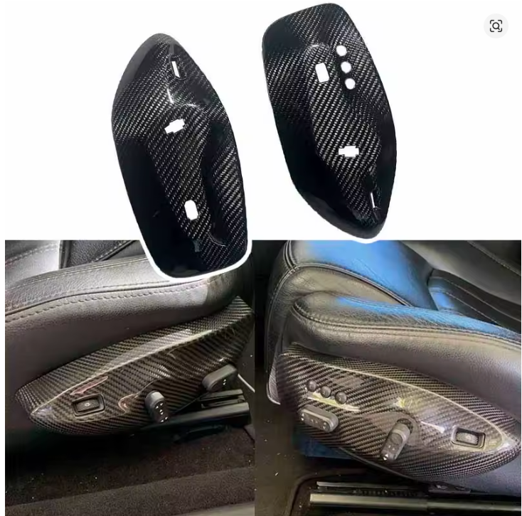 Carbon Fiber seat controls switch cover GranTurismo GranCabrio MC Stradale GTS 2008-19