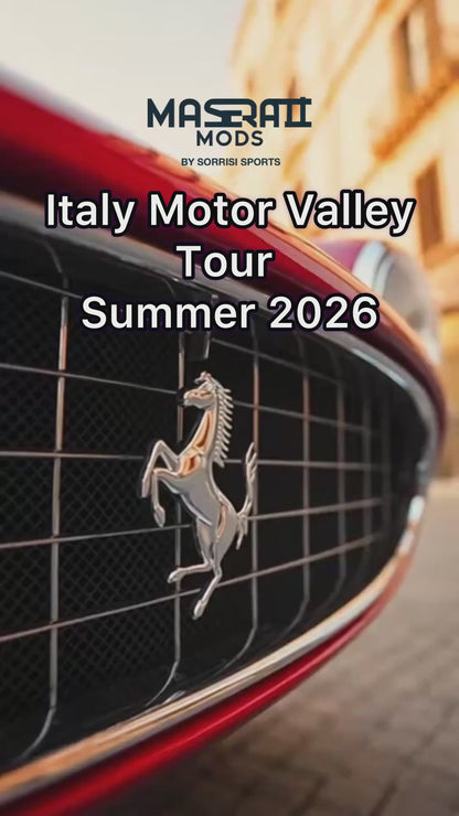 Italian Motor Valley Tour Summer 2026 — Maserati, Ferrari, Lamborghini & Pagani (3-Day Experience)